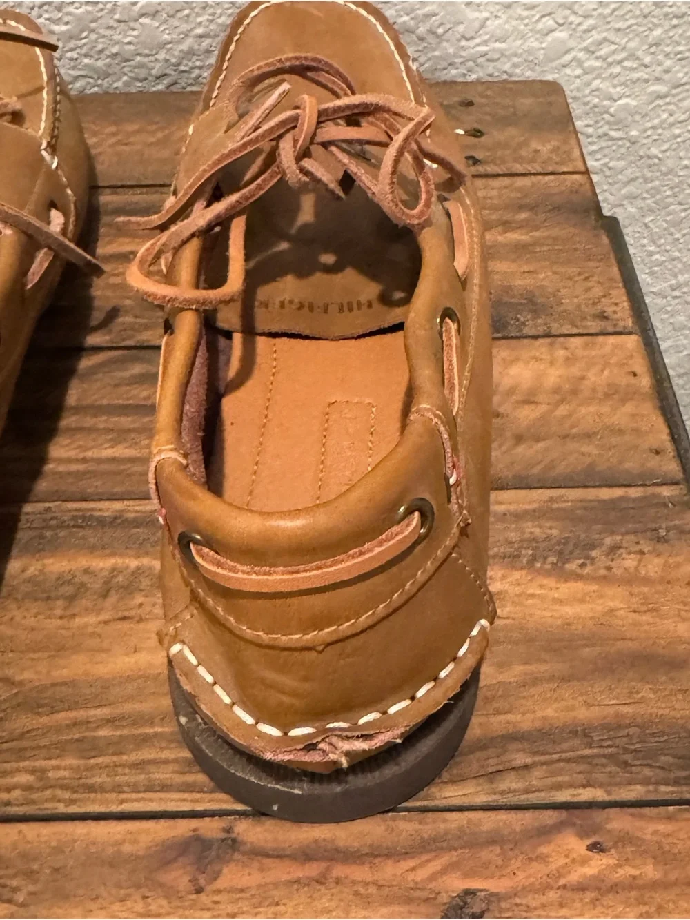 Tommy Hilfiger Men's Tan Leather Bowman Shoes